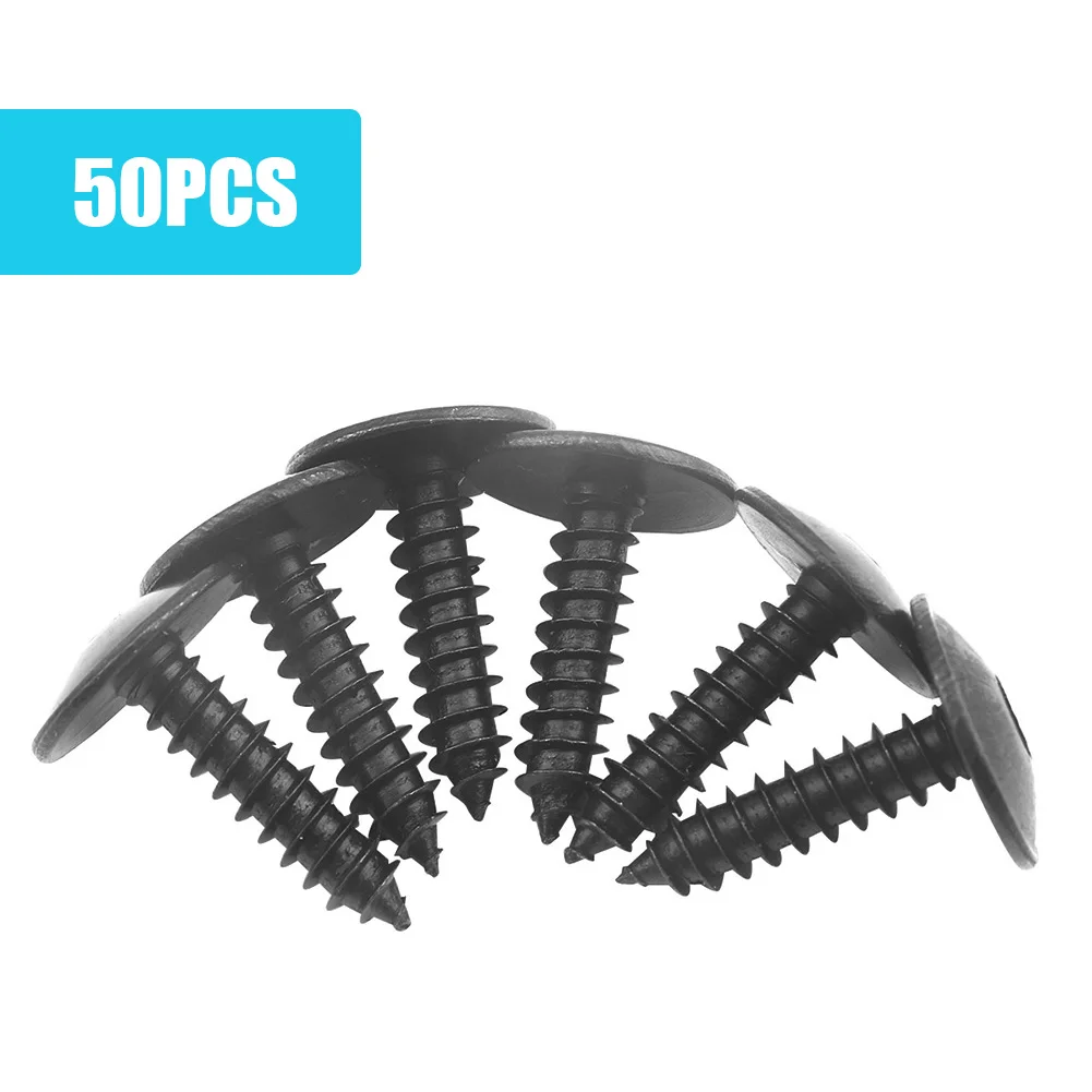 50pcs M5x16 Car Fender Screw Fastener with T20 Torx Wrench for Audi VW Skoda Seat Auto Accessories