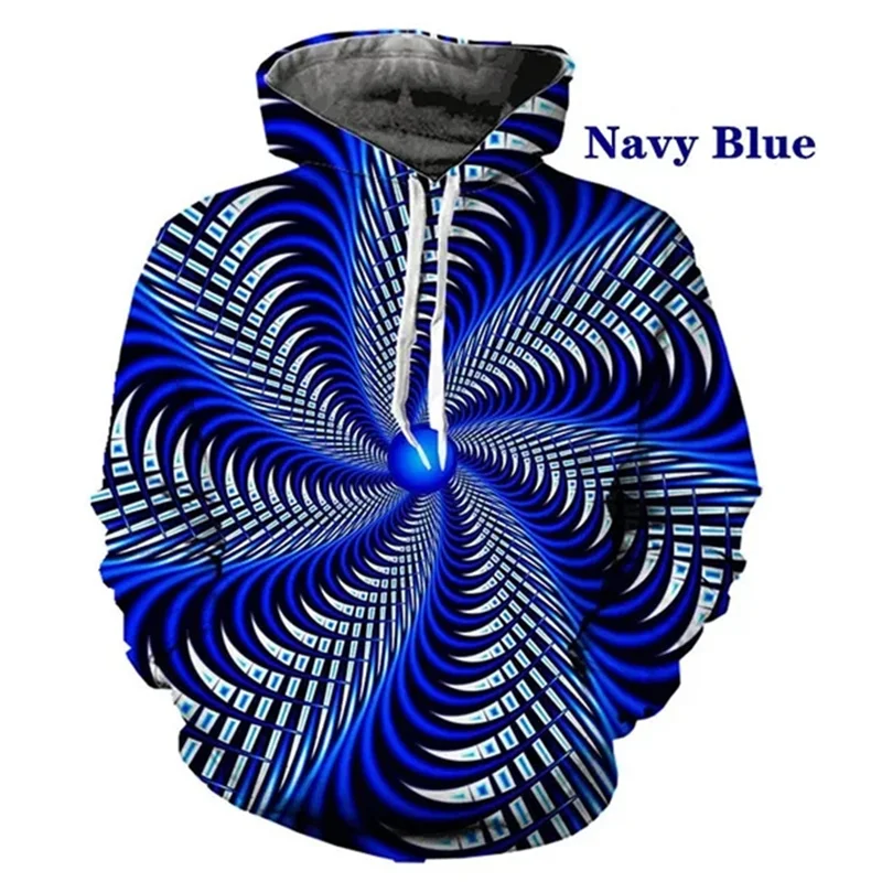 thumbnail image 1 of Sudadera con capucha hipnótica Vertigo en blanco y negro con impresión 3D para hombre, sudadera con patrón colorido, sudadera unisex divertida de manga larga, sudaderas con capucha, 1 of 5