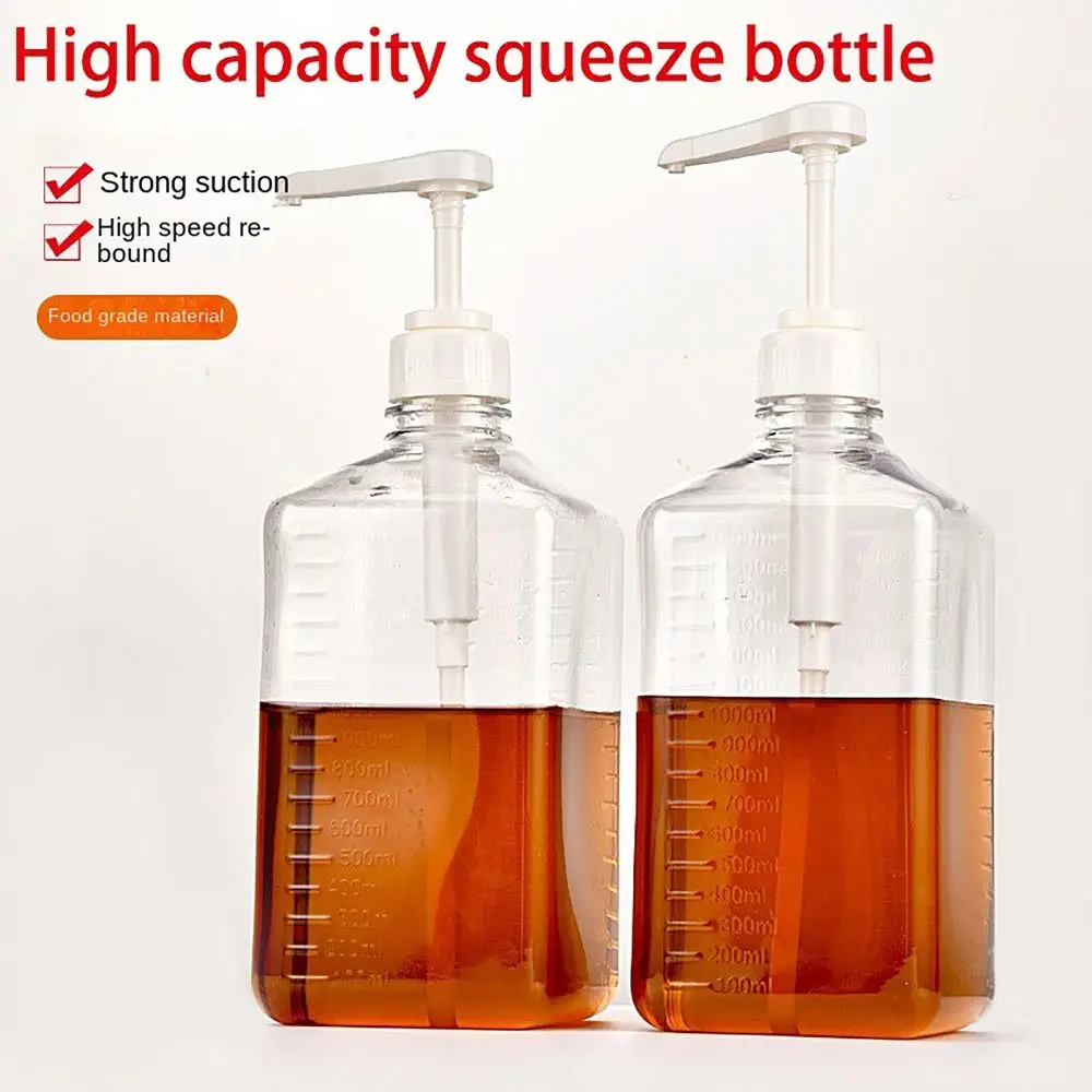 5/8/10CC Syrup Dispenser 1600ml Multi-Function Liquid Pump Hand Pressure Fructose Quantitative Syrup Squeeze Honey
