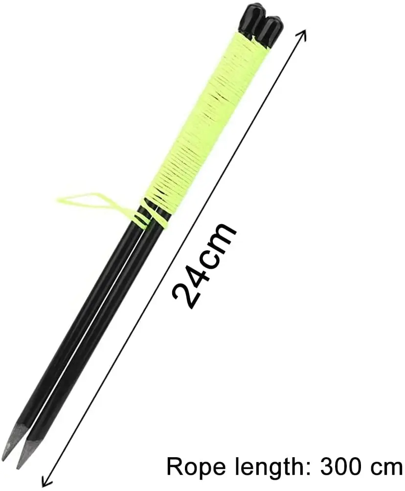 Golf Alignment Stringing Sticks, Outdoor Solid Fibreglass Golf Training Aid Golf Putting String Line 4