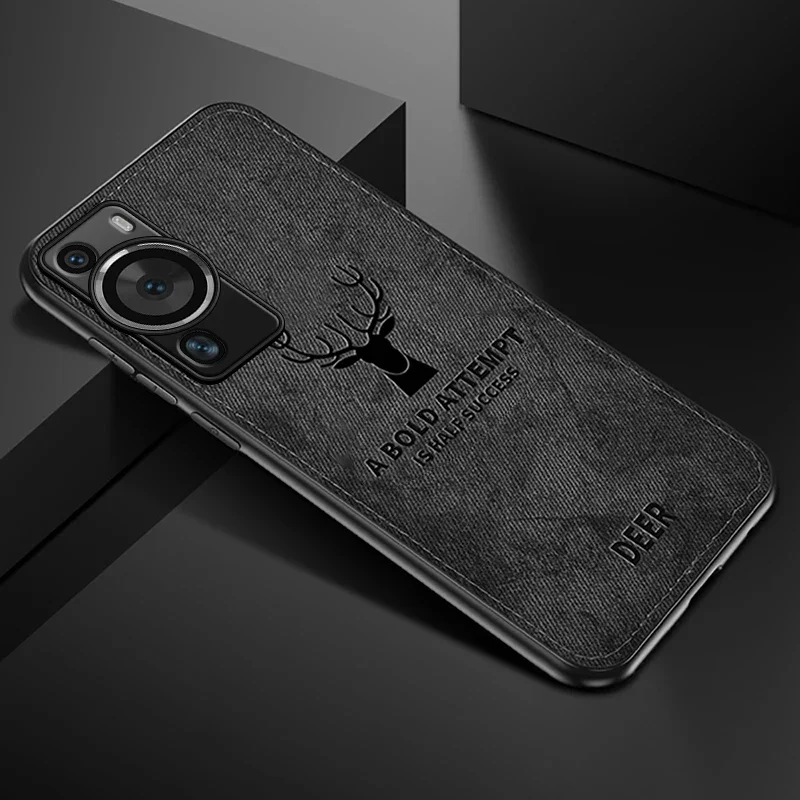 Deer Pattern Fabric Cloth Soft Case with Full Lens Protection