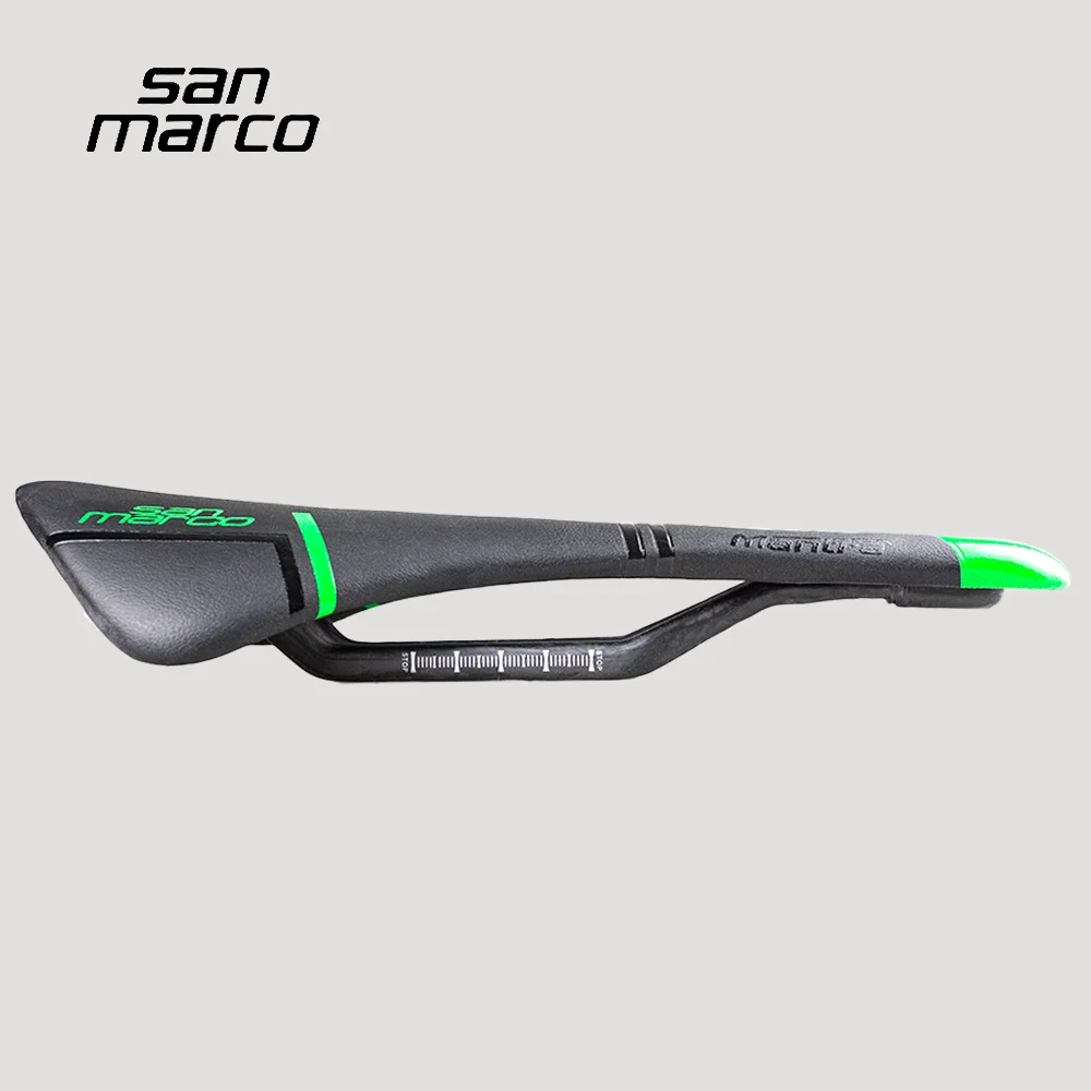 Ultraleichter San Marco Fahrradsattel Carbon Rennrad MTB Fahrradsitz Grün Sanmarco Sättel TT Triathlon Rennsattel 143mm Fahrradteile – Detail 6