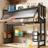 Over Sink Dish Drying Rack (Expandable Height/Length)Multi Organizer Cabinet  Sink Rack Stainless Steel Storage Counter Organize 1