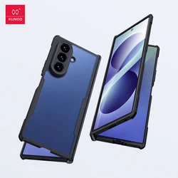 Xundd Aramid Carbon Fiber Magnetic Shockproof Case with Folding Design for Galaxy Z Fold 8 Ultra (Black Matte Clear)