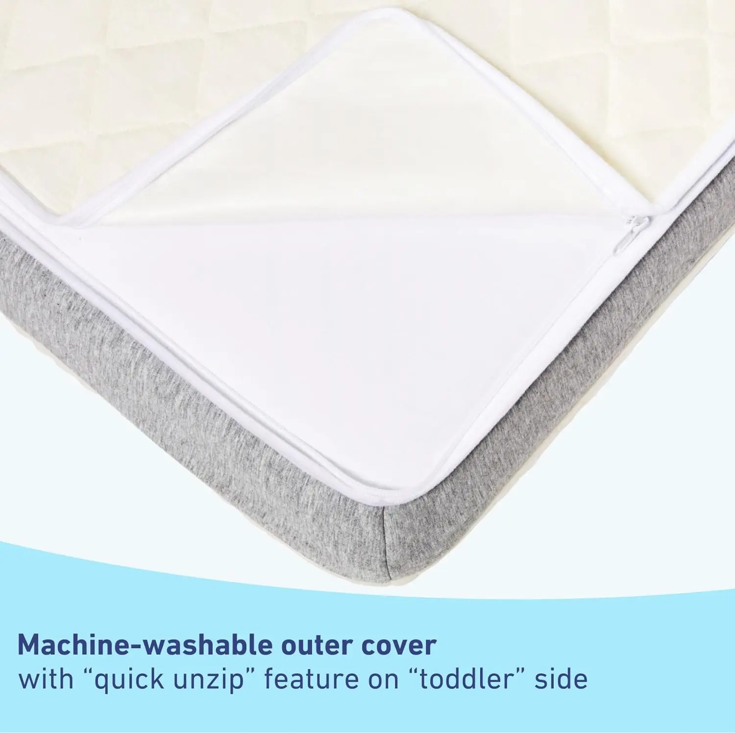 Ultra 2-in-1 Premium Dual-Sided Crib & Toddler Mattress-GREENGUARD Gold and -TEX Standard 100 Certified, -US