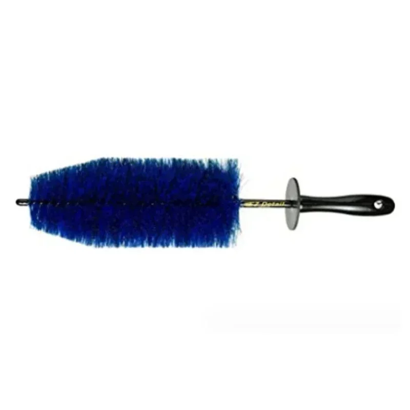 1PC New Long Soft Handle Car Wheel Brush Microfiber Brush Blue Rim Hub Brush Washing Tool Multifunction Cleaning Brush