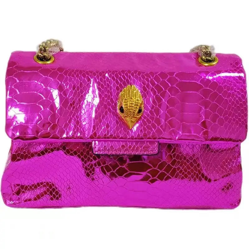 2024 New Snakeskin Pattern British Kurt Geiger Rainbow Eagle Head Bag Women's Shoulder Bag Crossbody Bag Fashion Handbag Wallet