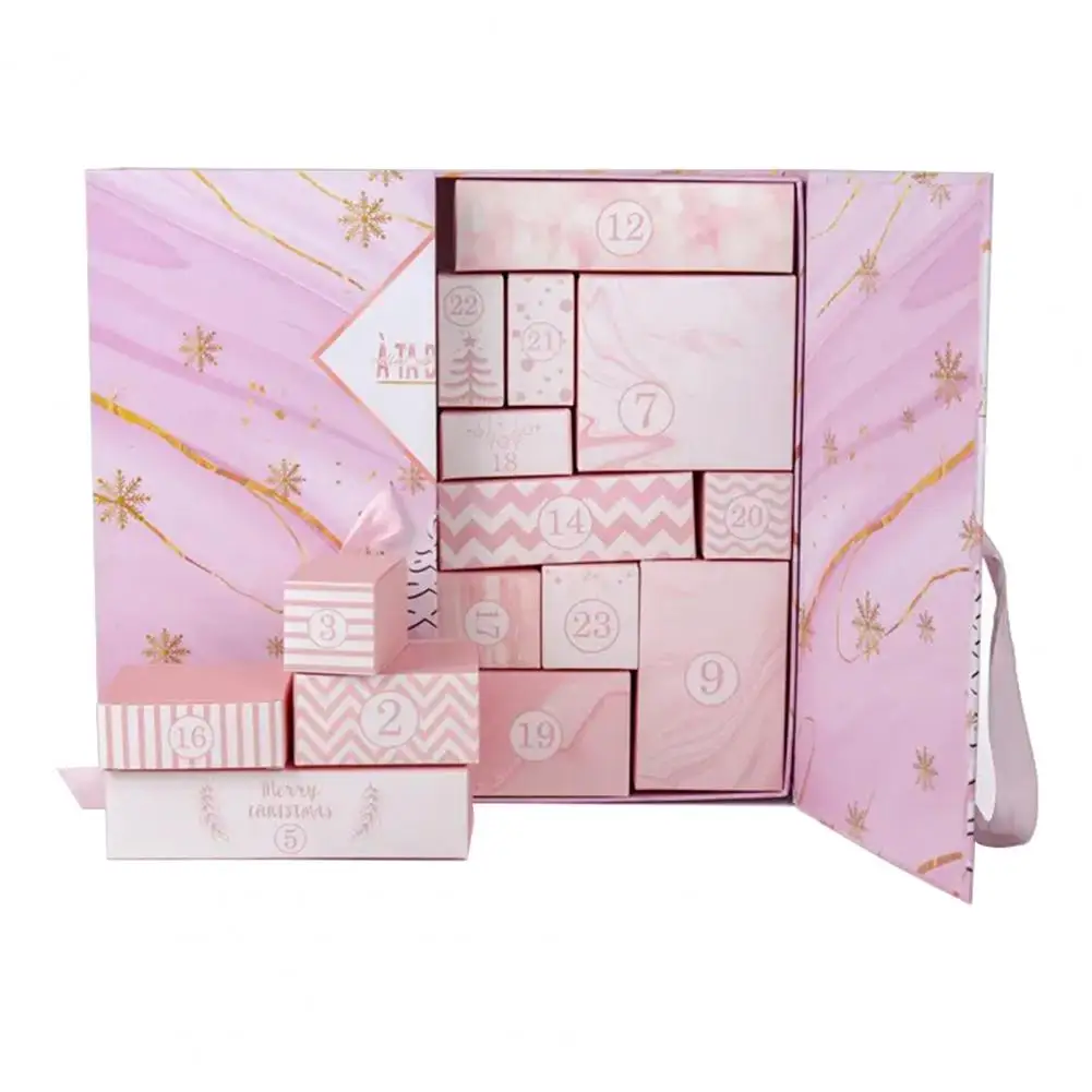 DIY Christmas Advent Calendar Boxes Empty Box to Fill 24-Day Christmas Countdown Calendar Gift Box christmas countdown calendar christmas advent calendar