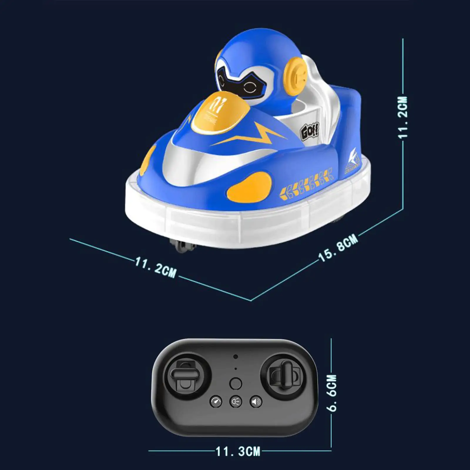 RC Speed Bumper Car Creative Gifts Sturdy Simple to Control Battle Car Toys for Teens Adults Children Ages 6 and up Festivals 6