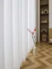 Popular Cheap Modern White Curtain Sheer with 100% Polyester Luxury Design for Bedroom Soft Light Airy Privacy Sheers for Living 2