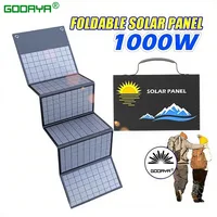 Panneau solaire portable 1000W 18V, chargeur 12V USB DC, panneaux pliables pour camping, pour téléphone portable, ordinateur portable, station d'alimentation 2