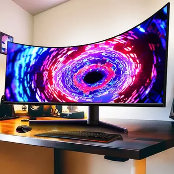 49-Inch 5K Curved 165Hz LED Frameless Gaming PC Monitor Big Screen Computer Monitor for Gamers