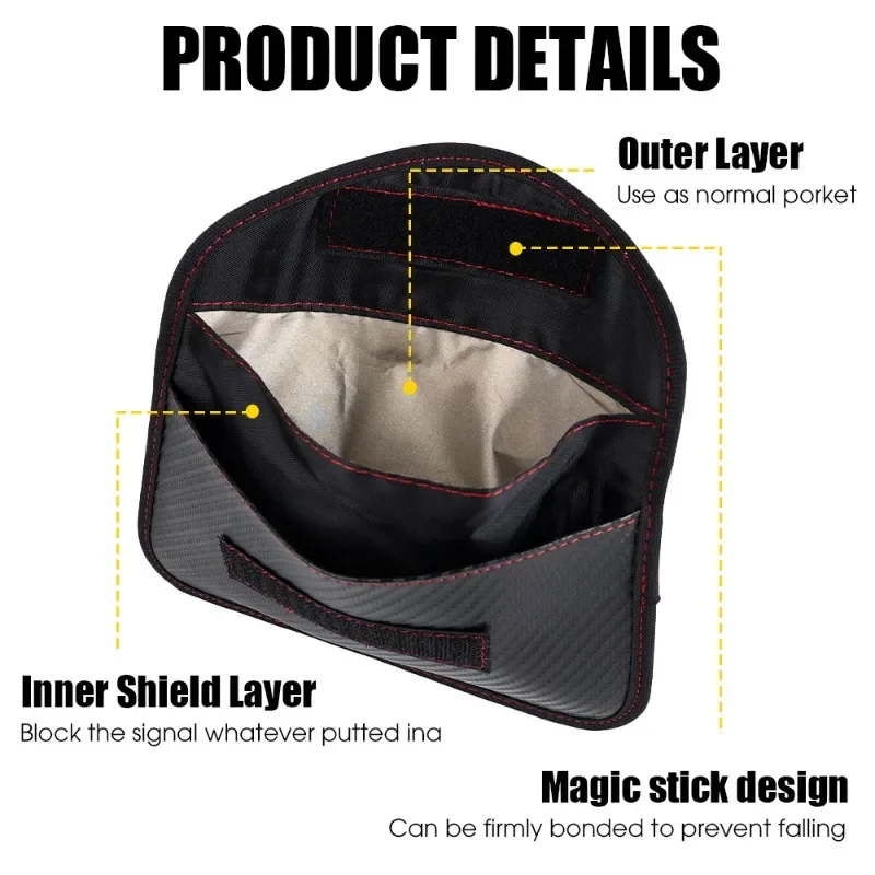 Car Key Signal Blocking Shield Pouch – Faraday Bag Protector
