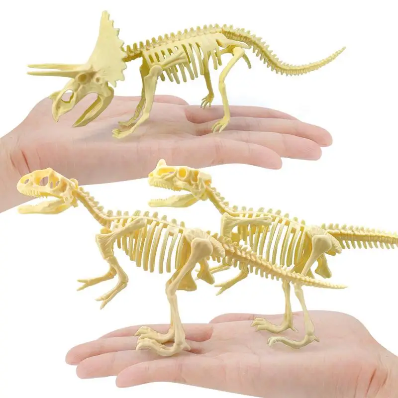 7 Pieces Dinosaur 3D Puzzle Dinosaur Puzzle Skeleton Bone Model Kits To Build For Adults Skeleton Animals DIY Dinosaur Puzzle 4