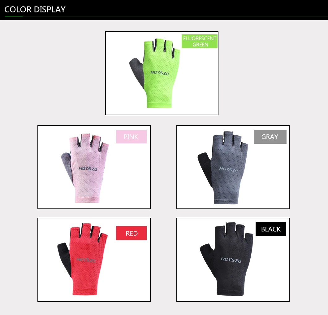 Sommer Radfahren Handschuhe Fingerlose Fitness Angeln Frauen Männer Frühling Gym Atmungsaktive Nicht-slip Yoga Elastische Sport Fahrrad Handschuhe – Detail 4