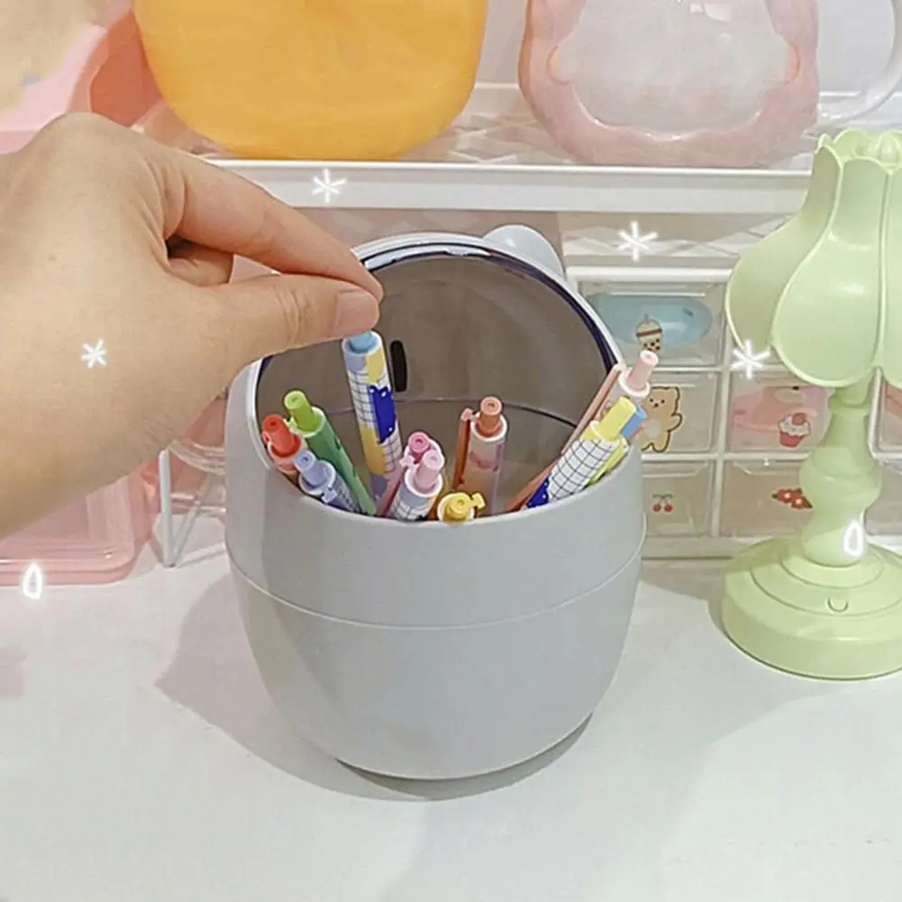 Useful Desktop Garbage Box Eco-friendly Stable Mini Trash Bin for  Living Room Mini Trash Can