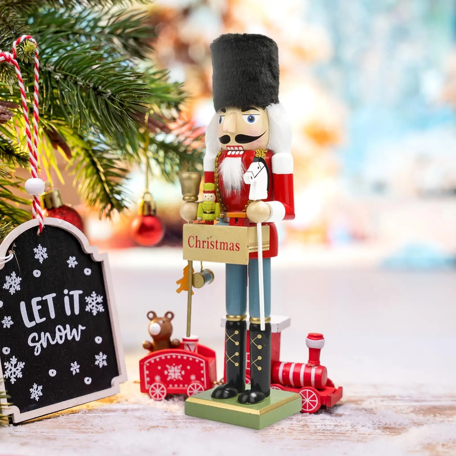 Timstor Casse-Noisettes Nutcracker Casserole de Pain 32cm Polyrésine