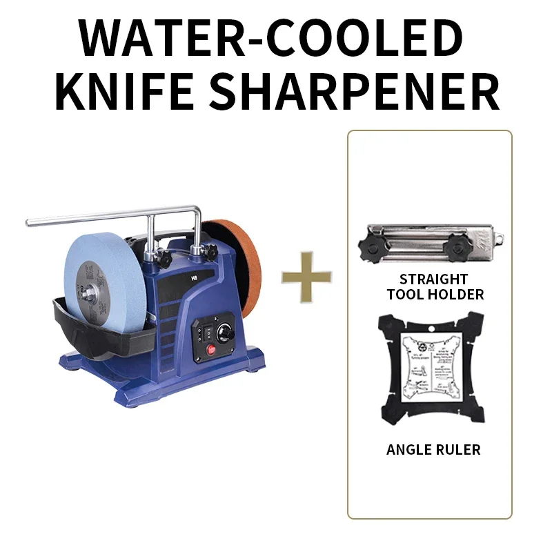 H8 Low-speed Water-cooled Sharpener For Household Small Woodworking Engraving Knives Chisels Grinder Electric Desktop Sharpeners 2