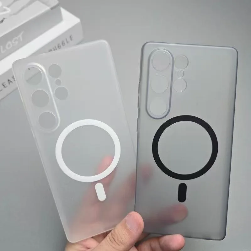 Ultra Thin Soft TPU Case with Magnetic Wireless Charging and Camera Protection
