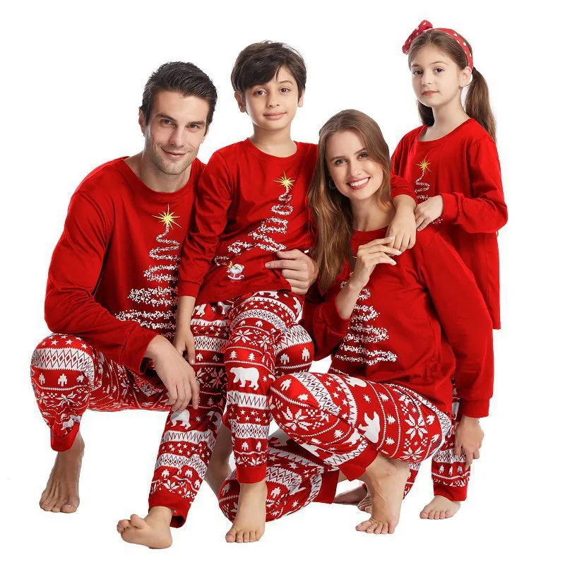 Christmas Family Pack New Year Family Pack Cotton Family Pajamas Pajama Pants 2sets matching pajamas