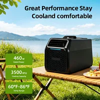 KOW60A C11-A Climatiseur de tente portable 3500 BTU 460W Unité de climatisation compacte pour camping avec 60 ° F-86 ° F Refroidissement rapide à température réglable pour tente, camping-car, caravane, camping, camping-car, glamping d'été en plein air 2