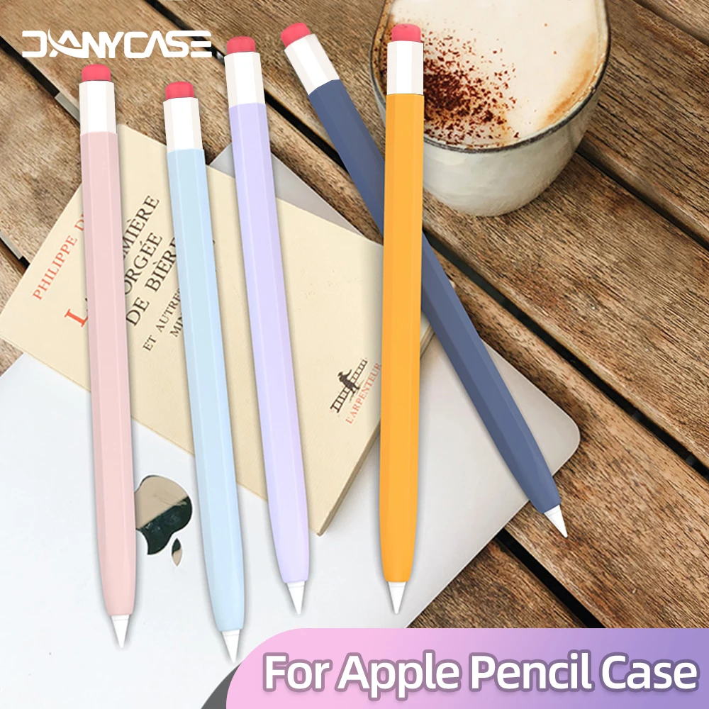 para Funda Apple Lápis Case Duotone Silicone Macio Capa Protetora 1st 2nd Geração Ipad Lápis Pele para Apple Case de Lápis