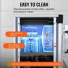 Commercial Ice Cream Machine 1400W 20/5.3 GPH Hard Serve Ice Cream Maker with LED Display Screen Auto Shut-Off Timer, Silver 4