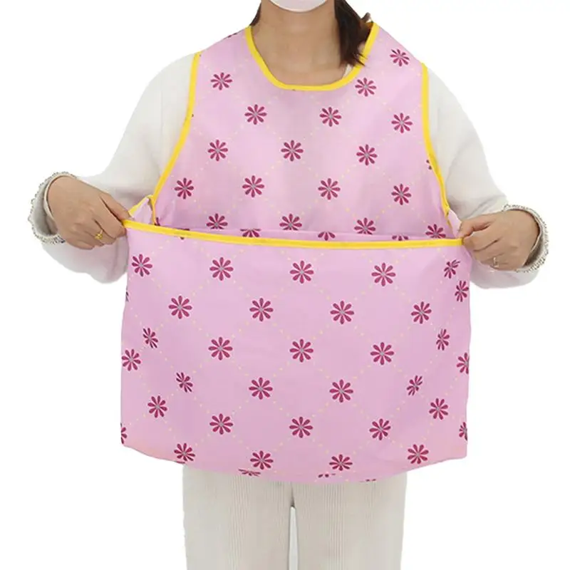 Clothes Drying Apron Sleeveless Laundry Apron with Large Pocket  Bib Portable Kitchen Dishwashing Bib Drying Clothes Organizer