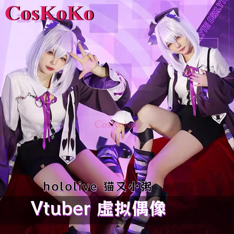 

CosKoKo Nekomata Okayu Cosplay Anime VTuber Costume Sweet Lovely Uniform Full Set Halloween Party Role Play Clothing XS-XXL