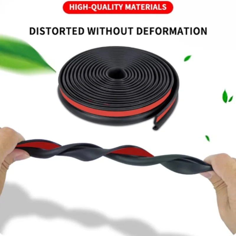 Z Type car door seal strip 25mm universal auto A/B/C-Pillar rubber seals for noise insulation dustproof