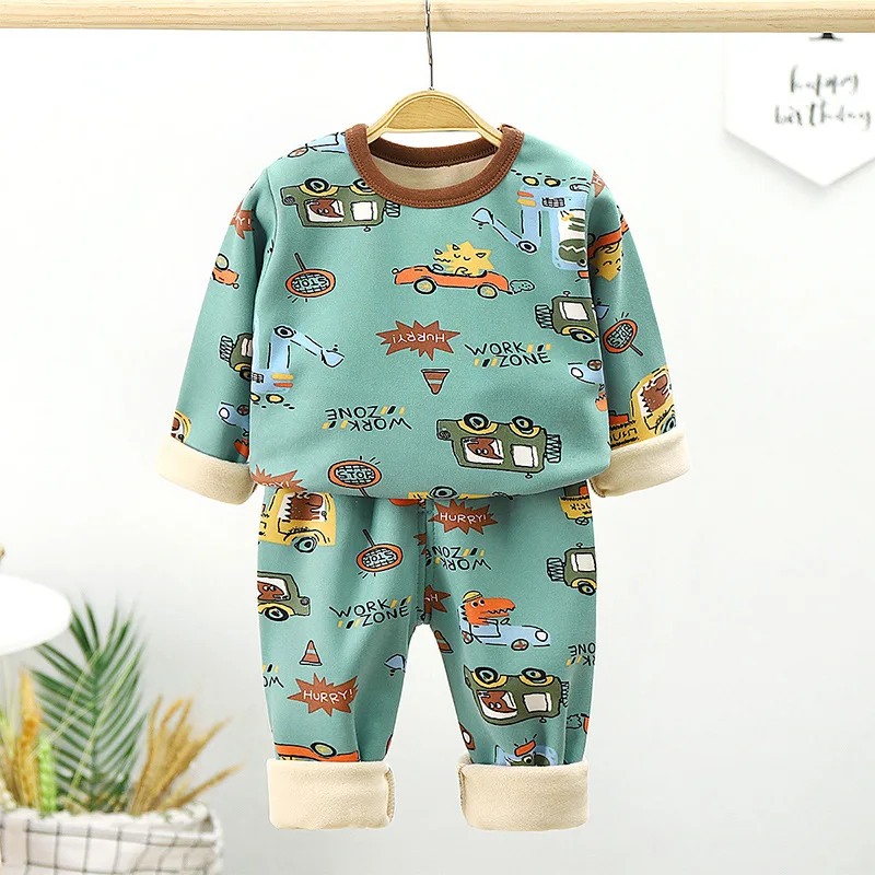 Kids Padded Long-Sleeve Underwear Set 4