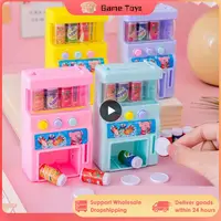 Hot-selling Children's Simulation Mini-coin-operated Beverage Vending Machine Self-service Beverage Cute Funny Toys For Children 1