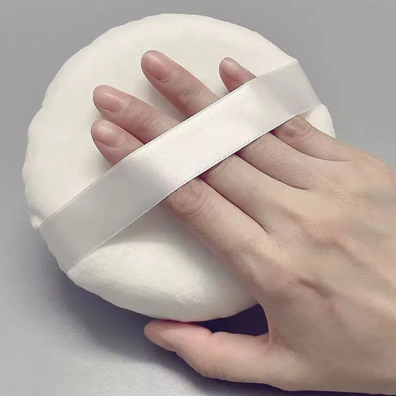 Ekstra Büyük Jumbo Boy Vücut Gücü Puf Aplikatörü Gevşek Mineral Makyaj Süngerleri Puflar Doğal Pürüzsüz Kozmetik Puflar