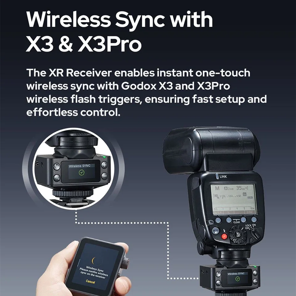 고독스 XR-S XR-C/N TTL 무선 수신기 핫슈 2.4GHz 100m 거리 무선 카메라 플래시 트리거 (, 캐논, 니콘용)