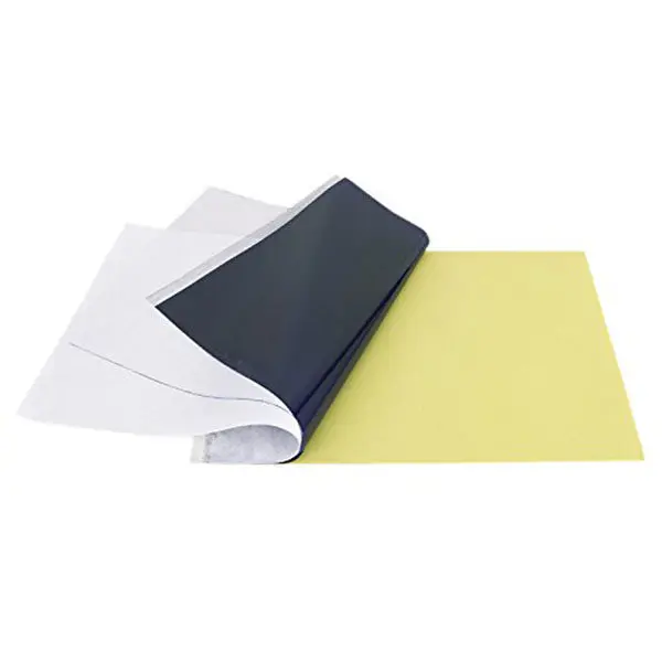 50Pcs 열전사 용지 스텐실 트레이싱용 열전사 용지 재사용 가능한 보호 코팅 문신 직물에 사용하기 쉬운 용지