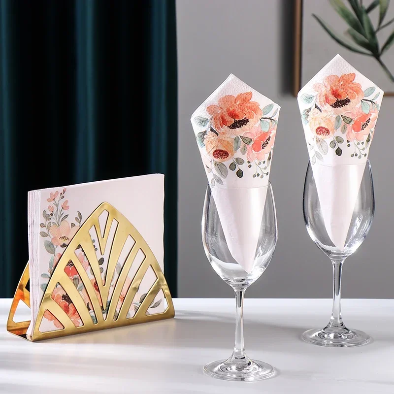 Colored Tissue Paper Printing Napkins Wedding Tissue Original Wood Pulp Paper New Year's Printing Colorful Pumping 20pcs