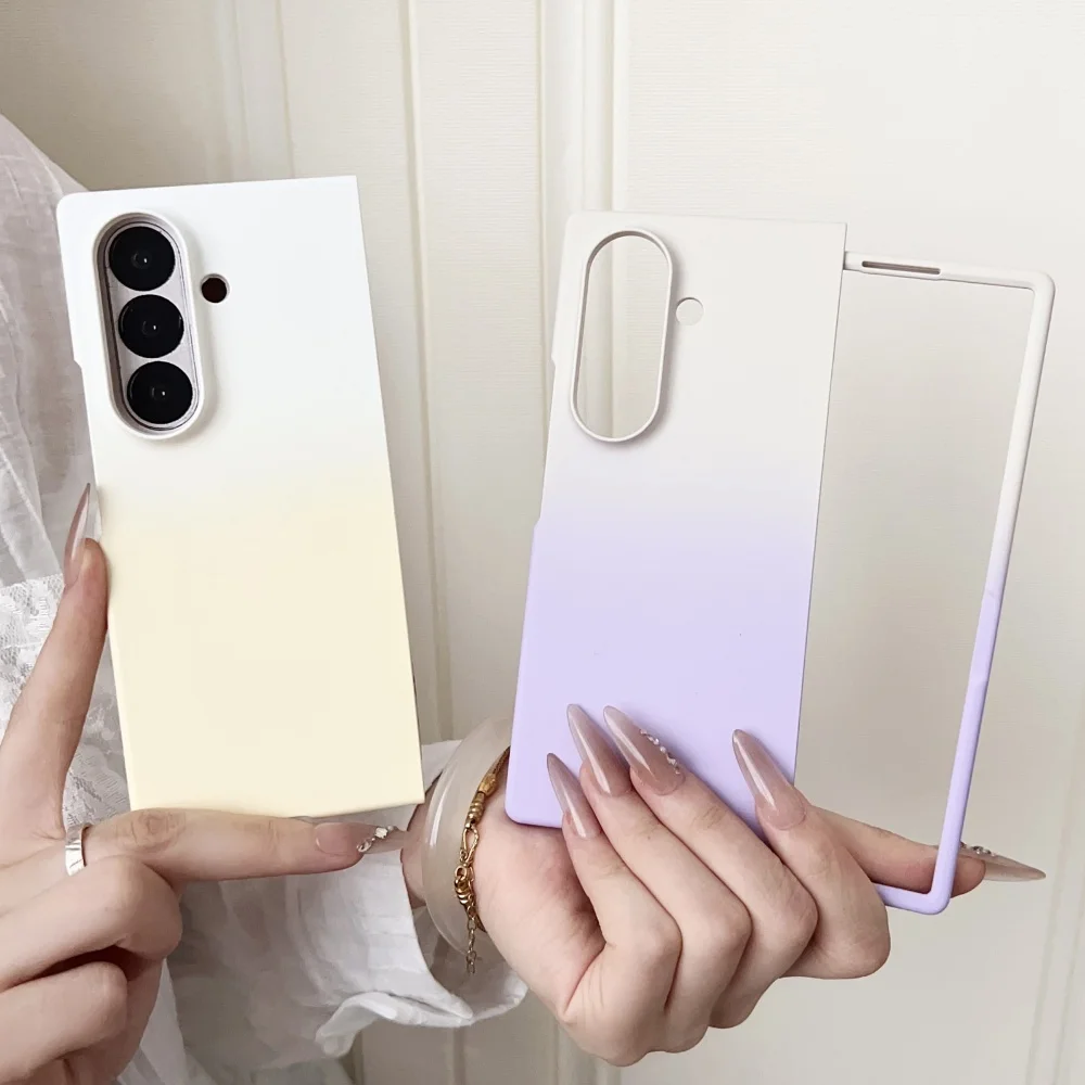 Ultra-Thin Gradient Shockproof Protective Case - Hard PC Cover for Samsung Galaxy Z Fold Series