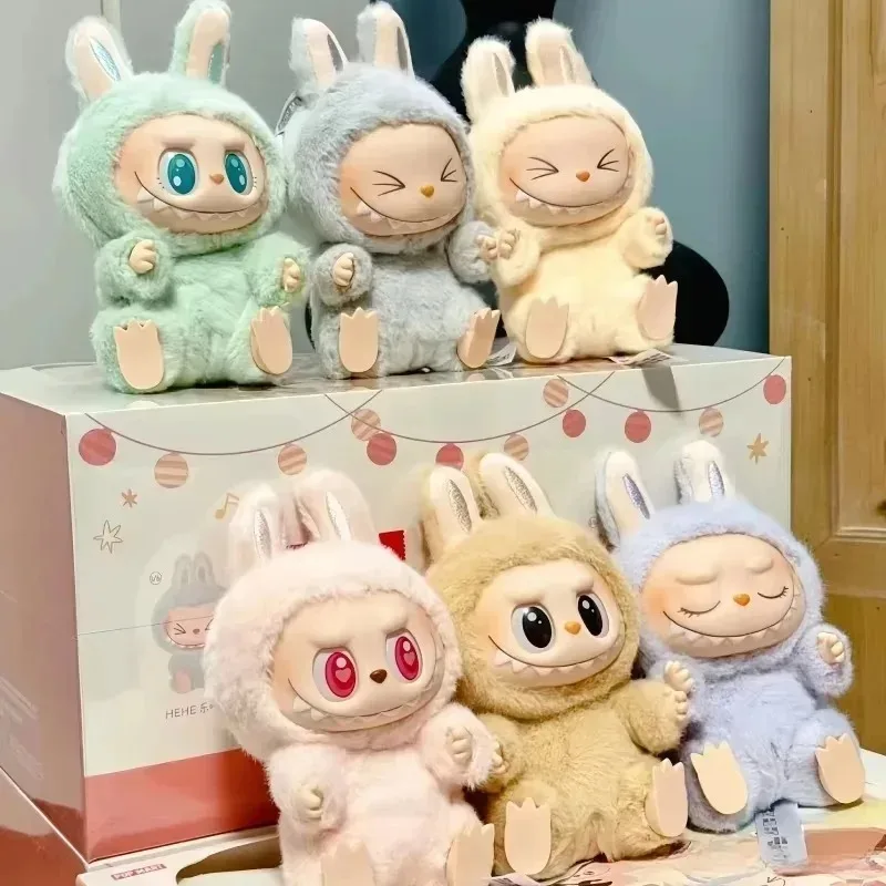 Labubu The Monsters Have A Seat Series Vinyl Doll Pink Green Pendant Action Figurine Model Collectible Festival Gift anime figure toy action figure toy miniature figurines