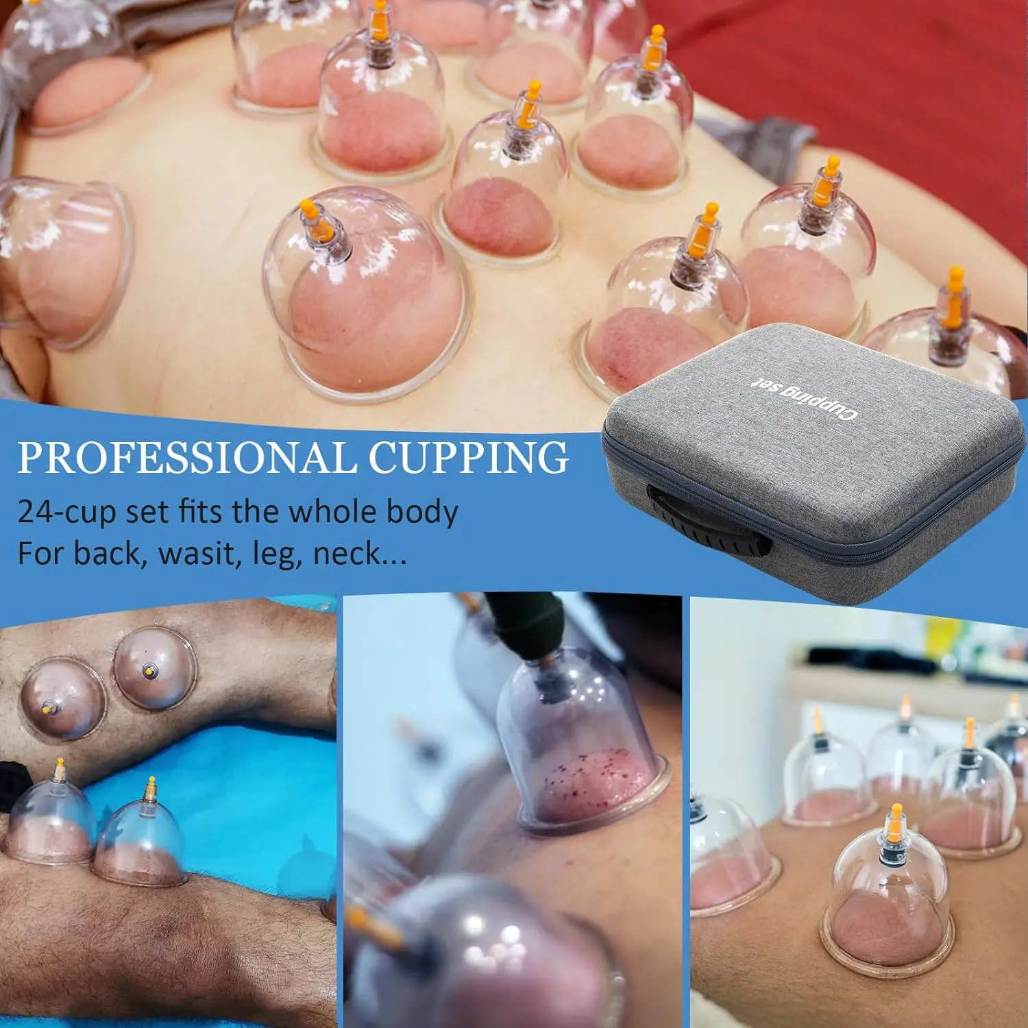 Cupping Therapy Set Vacuum Cupping Set Suction Cups Massage Physiotherapy Jars Chinese Medicine Anti Cellulite For Body Massager 3
