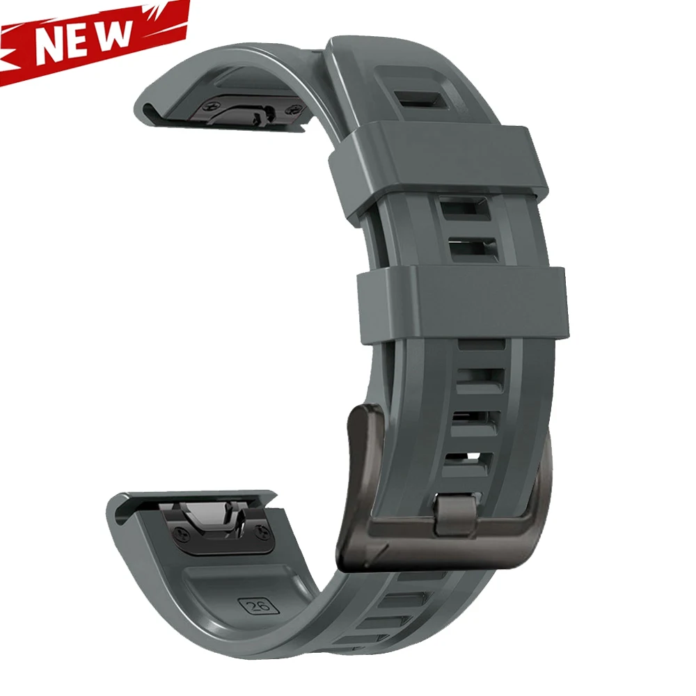 Silicone Sport Watch Band - QuickFit 26 22mm Strap Bracelet