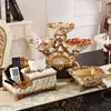 European - style Household Fruit Plate Living Room key-2 Luxury High - end Dried Fruit Plate Table Decoration Set 5
