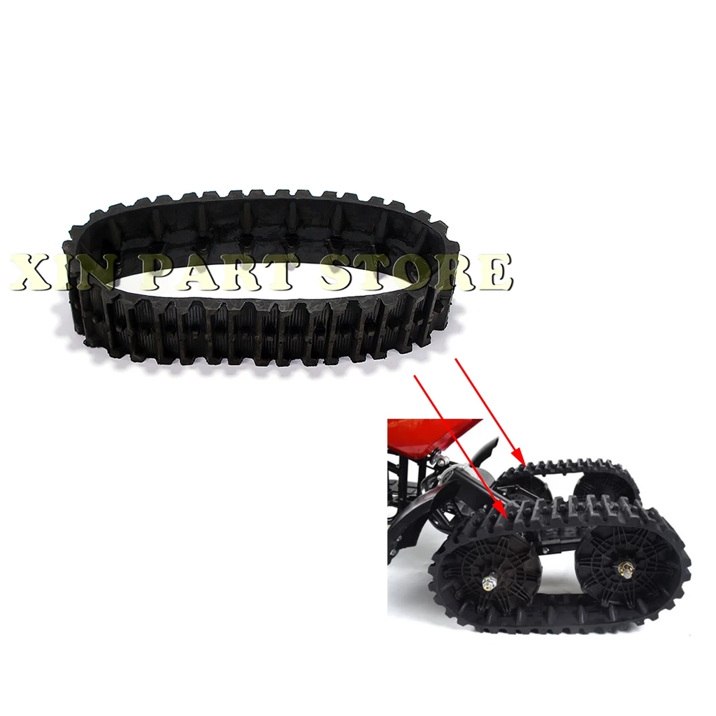 118MM Snow Blower Rubber Track Snow Sweeper Kids Go Kart Karting UTV