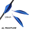 50pcs  New 1.8 inch  Archery Spin Vanes  Spiral Feather DIY Arrow Archery With sticker Tape Arrow Accessories Right Wing 5