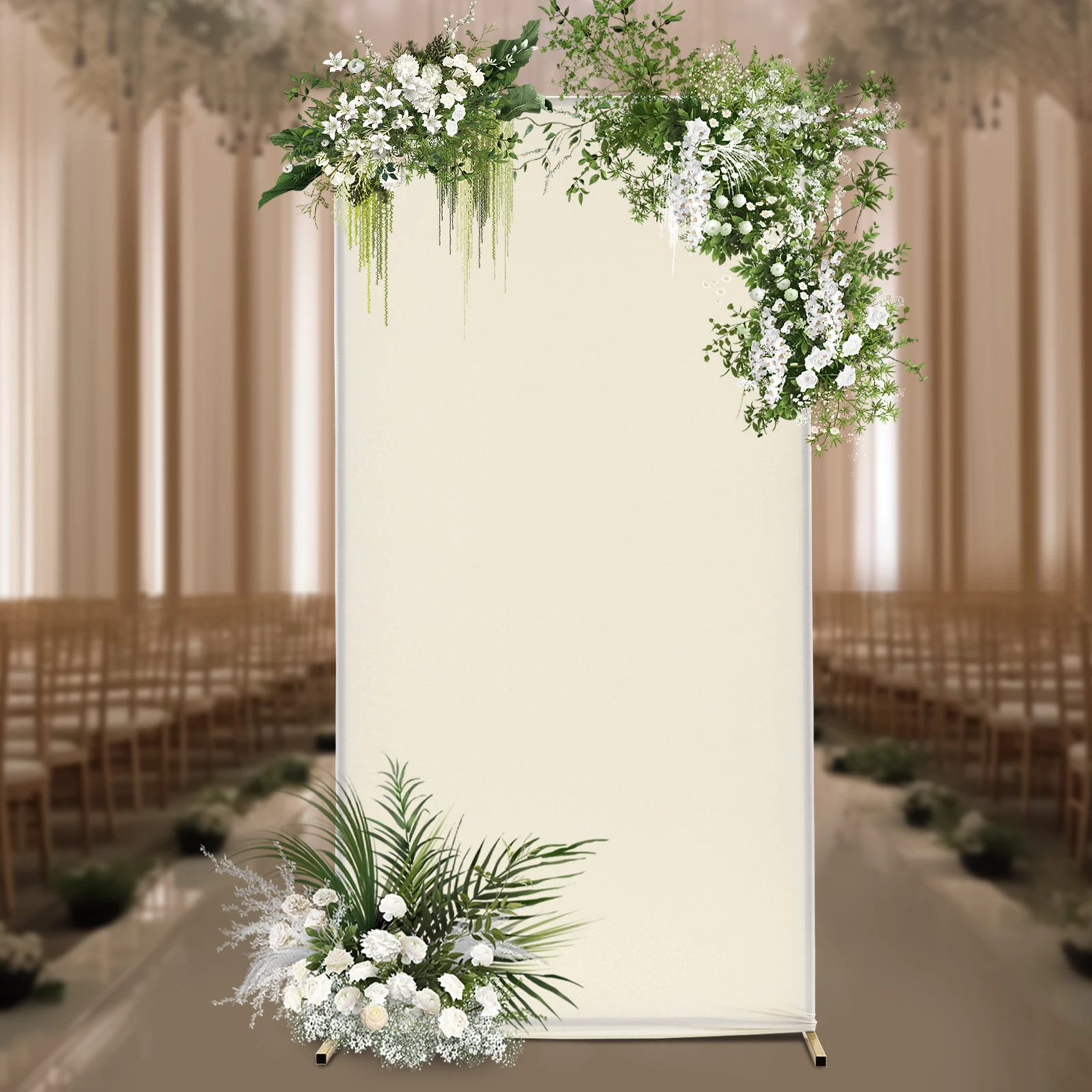 

1*2 м Свадебный кронштейн с тяговым стержнем + золотой кронштейн с эластичной тканевой крышкой