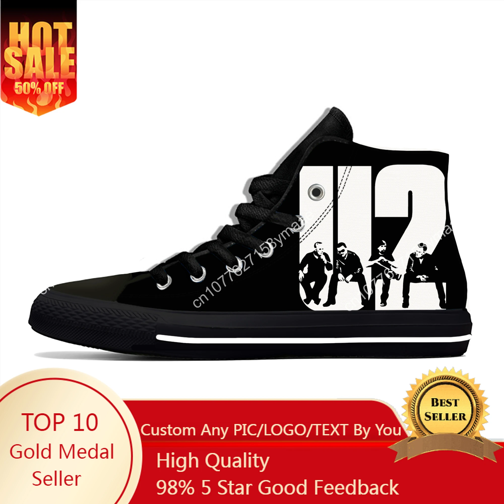 music for your pleasure high top sneakers mens womens teenager casual shoes roxy canvas running shoes 3d print lightweight shoe U2 High Top Sneakers music Rock band Mens Womens Teenager Casual Shoes Canvas Running Shoes 3D Print Breathable Lightweight shoe