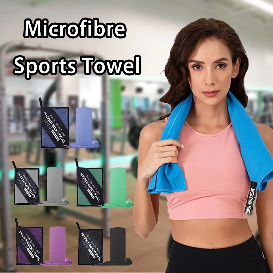 Asciugamano Palestra Microfibra - 40x95 Cm, Assorbente E Antiscivolo, Per Sport E Yoga - Foto 3
