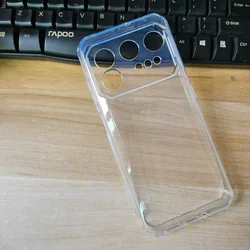 Ultra-Thin Black Transparent TPU Phone Case - Soft Silicone Protective Shell for IIIF150 Raptor (Transparent)