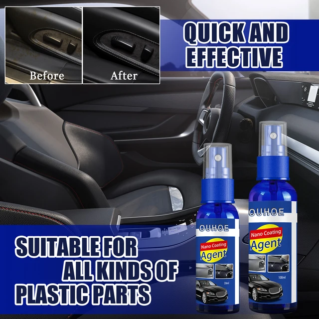 Car Plastic Restore Coating Agent Auto Plastic Rubber Exterior Repair Clean  Refresh Restoration Agent Black Shine Seal Brighten - AliExpress