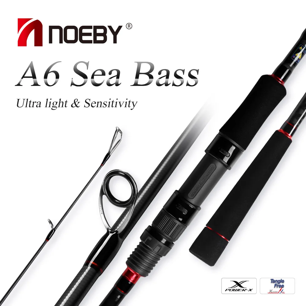 Noeby Spinning Fishing Rod Sea Bass Rod 2.49m 2.75m 2.9m M H MH Power Fuji Guide Carbon Seat Fishing Rod