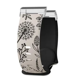 Two - Tone Soft Silicone Strap for Women - Premium Replacement Watch Band (Star Black - S)